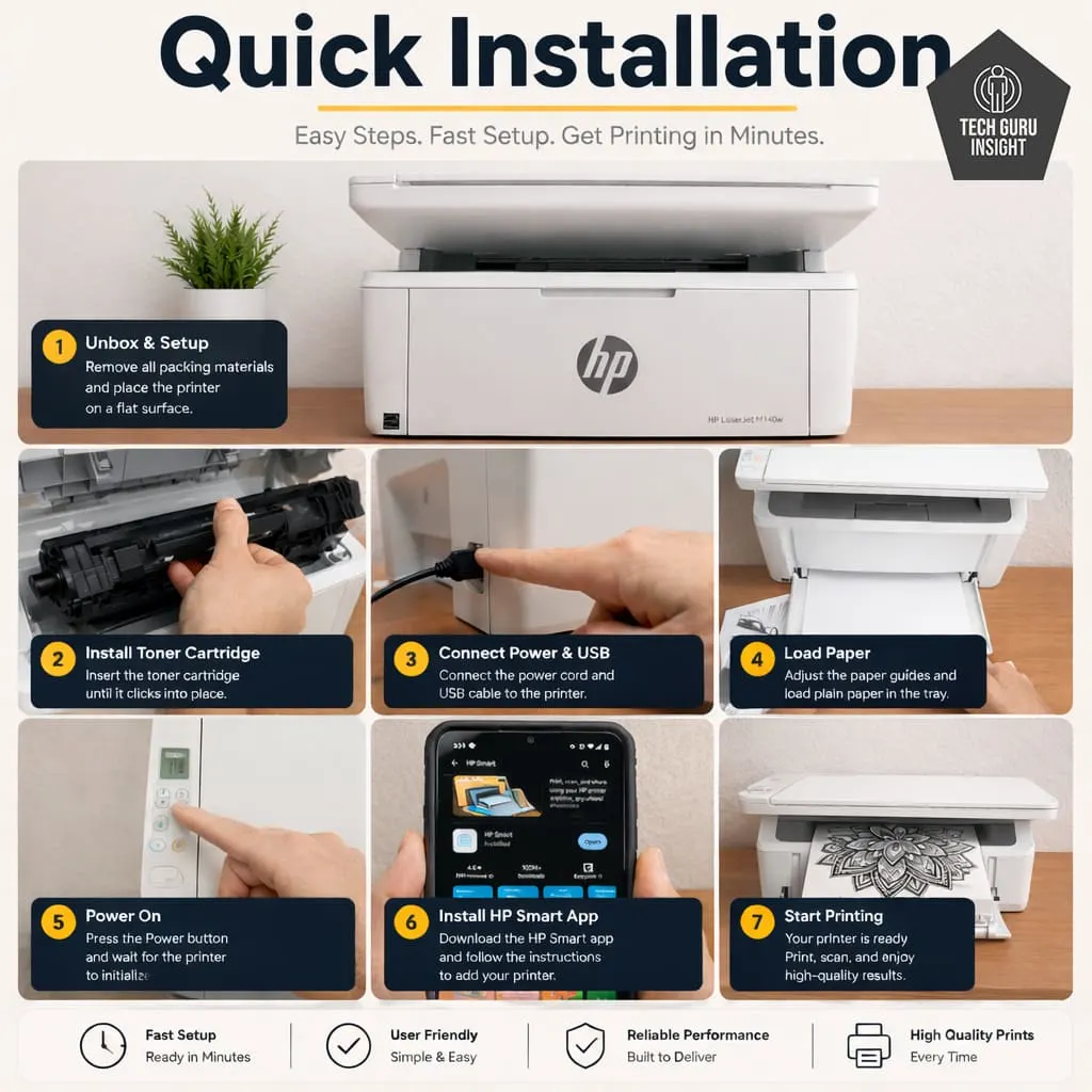 HP Laserjet MFP M140w Review