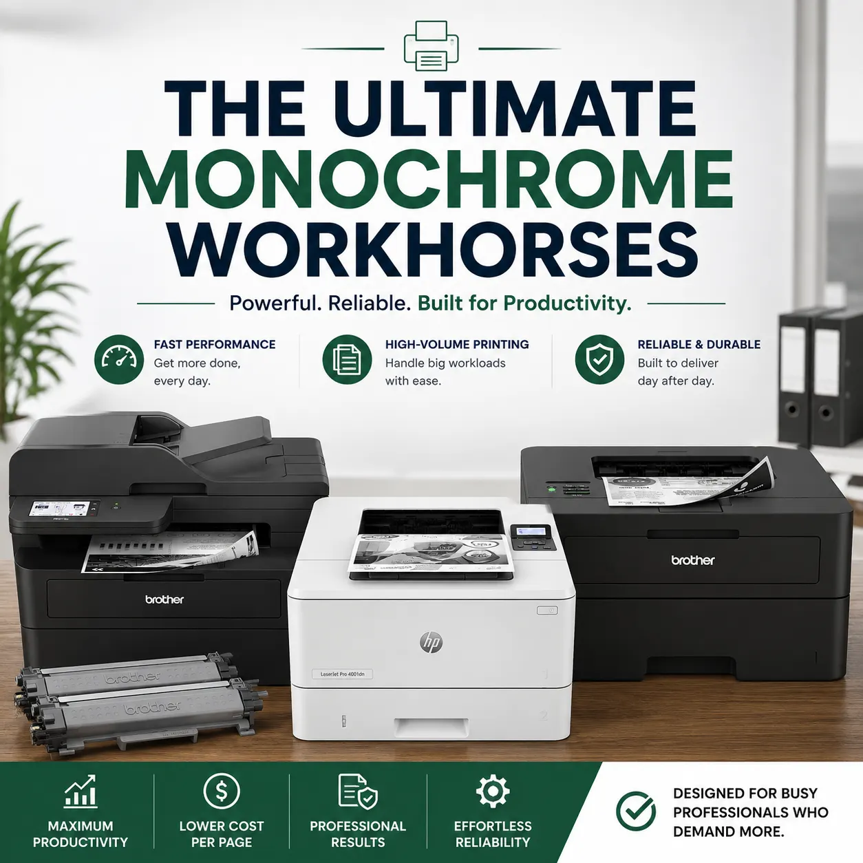 The Best Heavy-Duty Laser Printers for Home Tax Professionals and Accountants