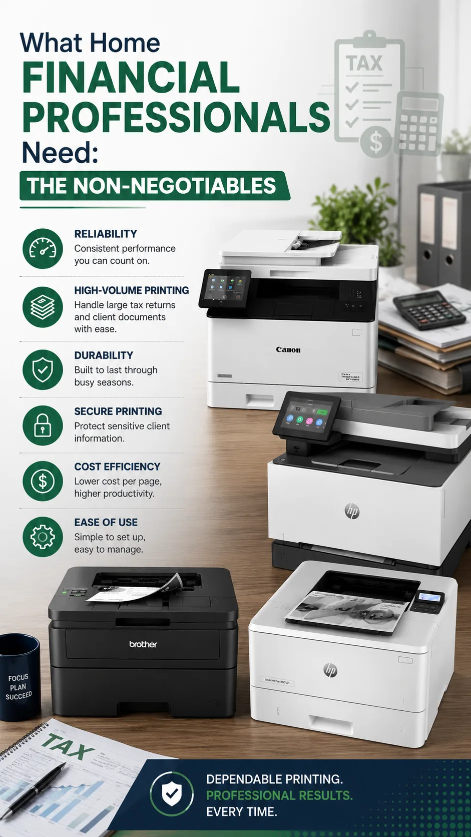 The Best Heavy-Duty Laser Printers for Home Tax Professionals and Accountants