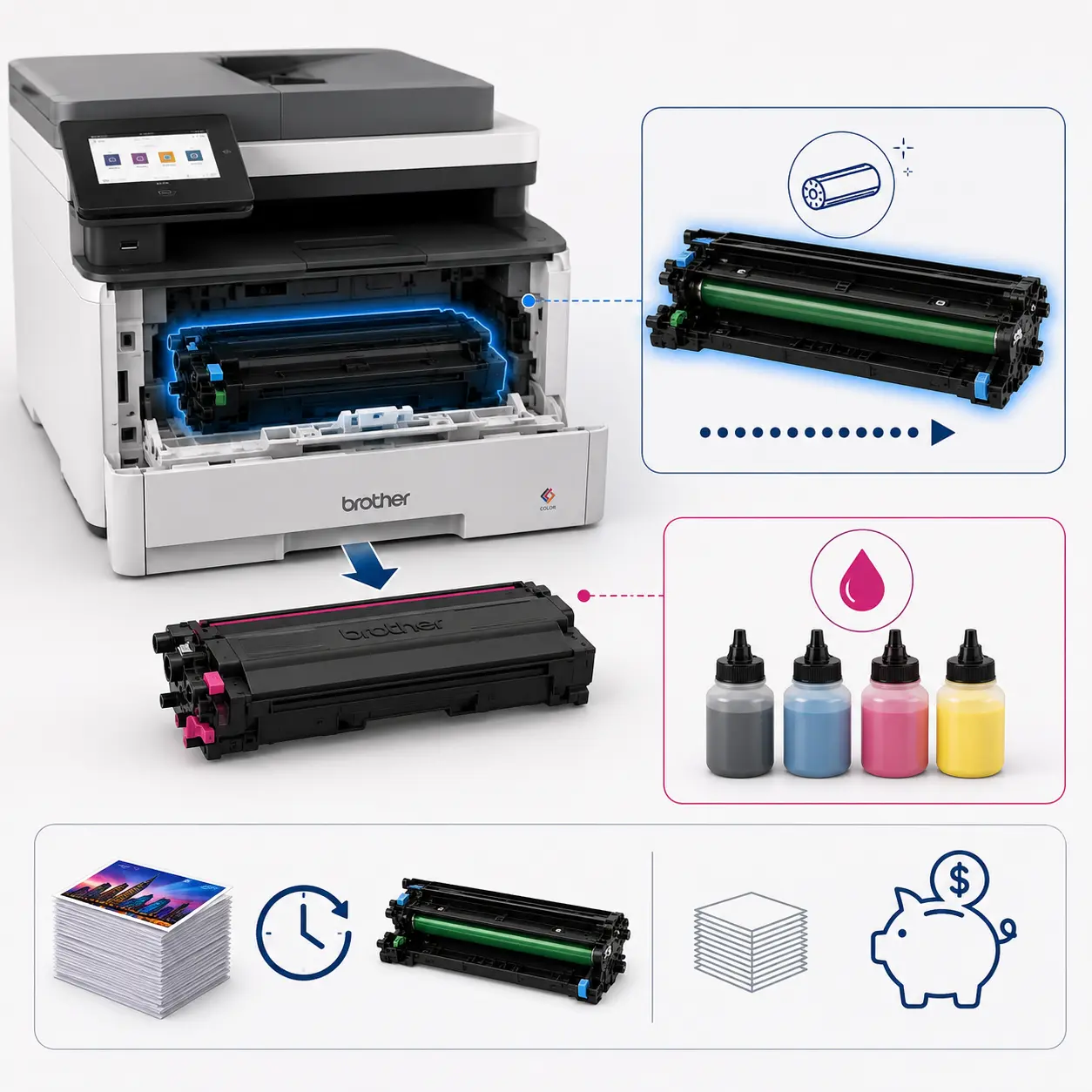 Brother MFC-L3780CDW vs HP MFP 3301fdw: Best CPA Printer?